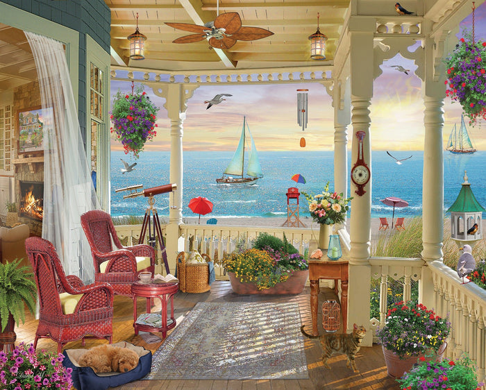 Set of 4: Artist David Maclean - Coastal Retreats Bundle 1000 piece