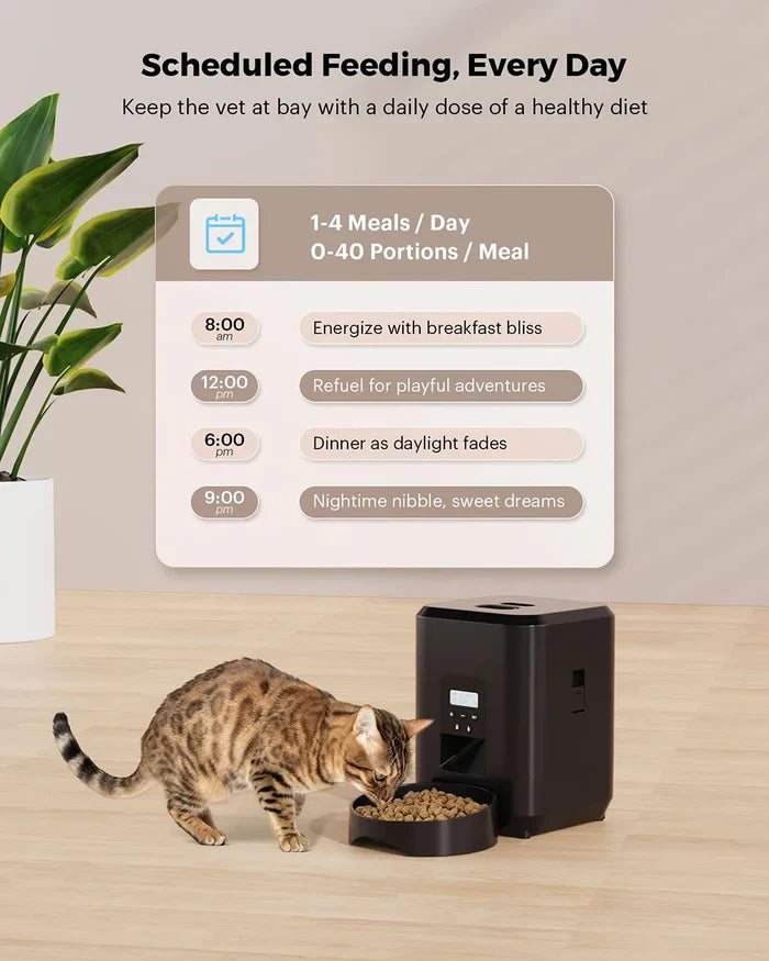 Smart-Schedule Automatic Feeder | 2L Precision Dispenser