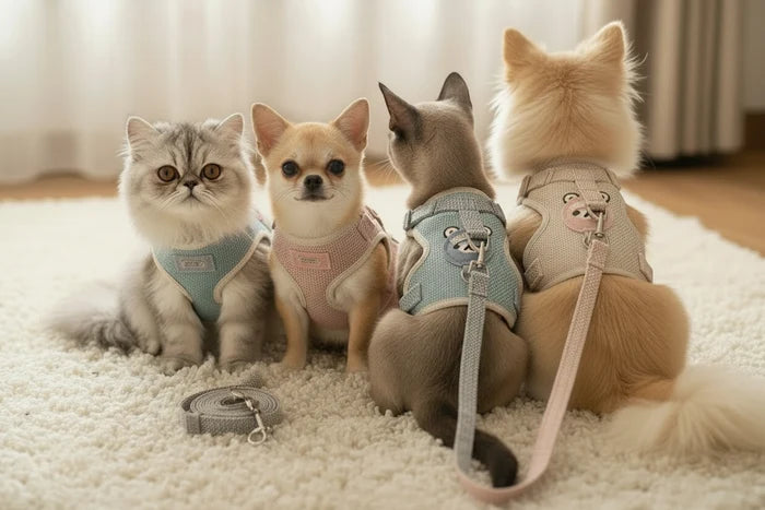 Soft-Step Comfort Vest | Breathable "No-Choke" Harness & Leash Set
