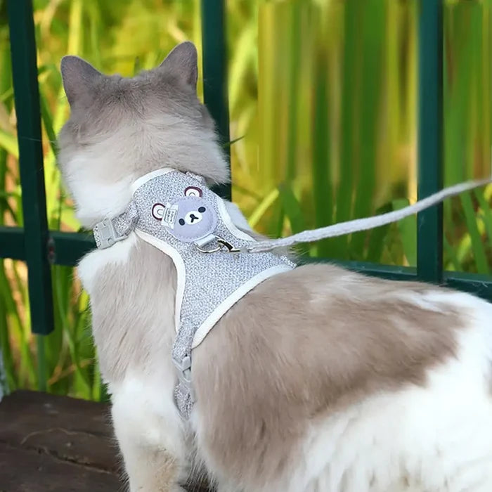 Soft-Step Comfort Vest | Breathable "No-Choke" Harness & Leash Set