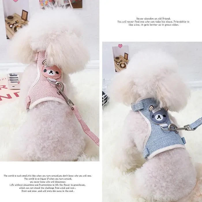 Soft-Step Comfort Vest | Breathable "No-Choke" Harness & Leash Set