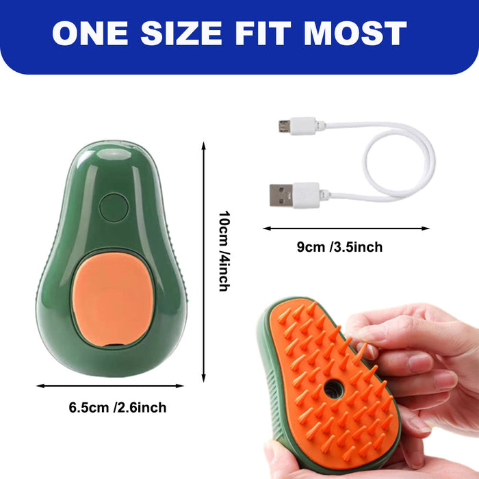 Steamy Cat Brush, Cute Banana shape Self Cleaning Steam Pet Brush for Cog Cat Rabbit