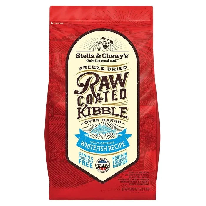 Stella & ChewyS Raw Coated Whitefish Recipe Dog Food 3.5Lb