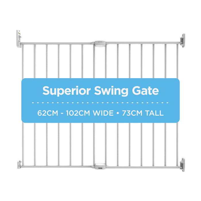 Superior Swing Baby Gate | 62-102 cm W