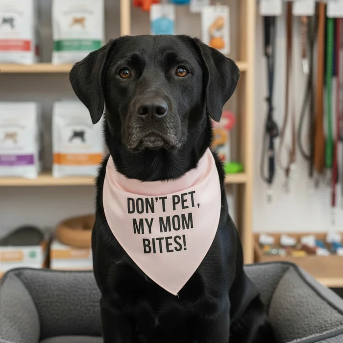 The "Mom Bites" Dog Bandana