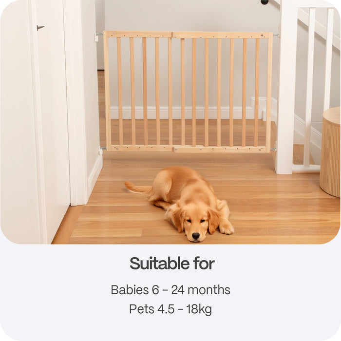 Timber Swing Baby Gate | 63.5-105.5 cm W