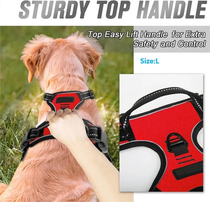 Total-Control No-Pull Harness | Heavy-Duty Reflective Comfort Vest