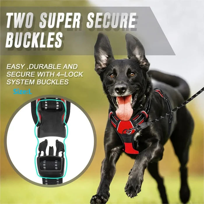 Total-Control No-Pull Harness | Heavy-Duty Reflective Comfort Vest