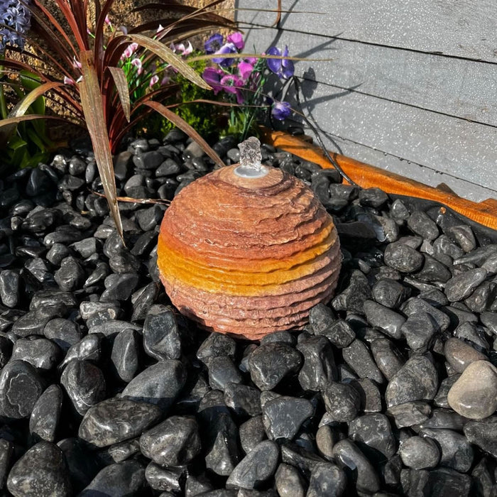 Buy Tranquility 20cm Rough Sandstone Sphere Water Feature online UK