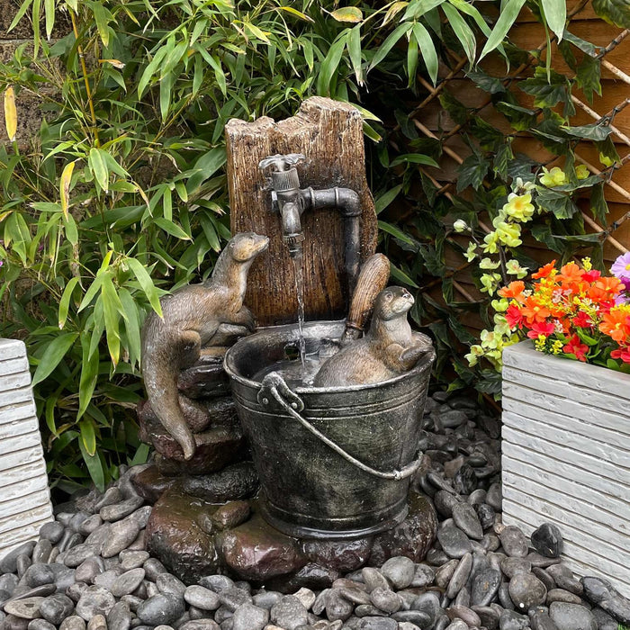 Buy Tranquility 'Otters at the Tap' Water Feature online UK