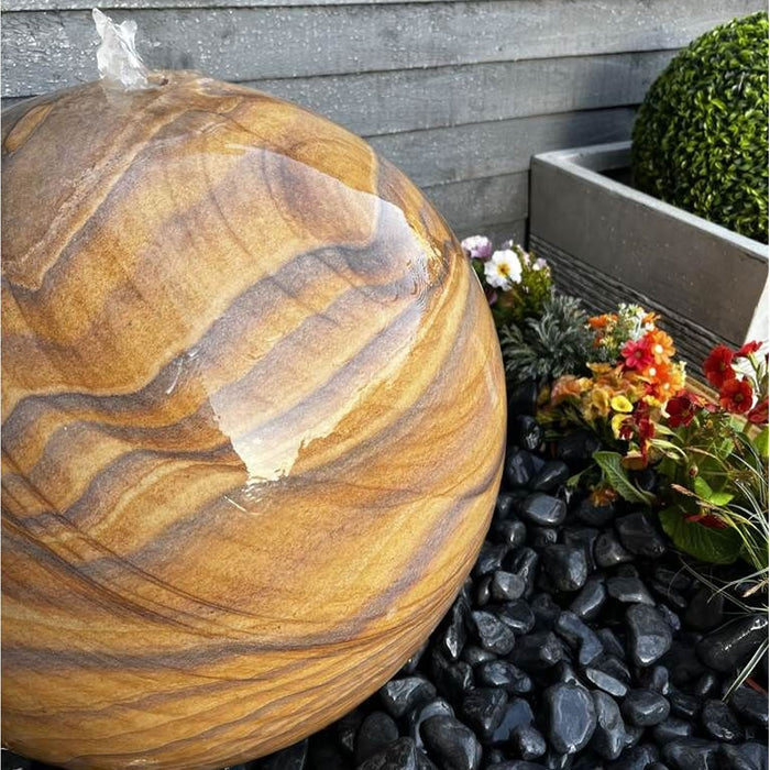 Buy Tranquility Sandstone Sphere Water Feature online UK