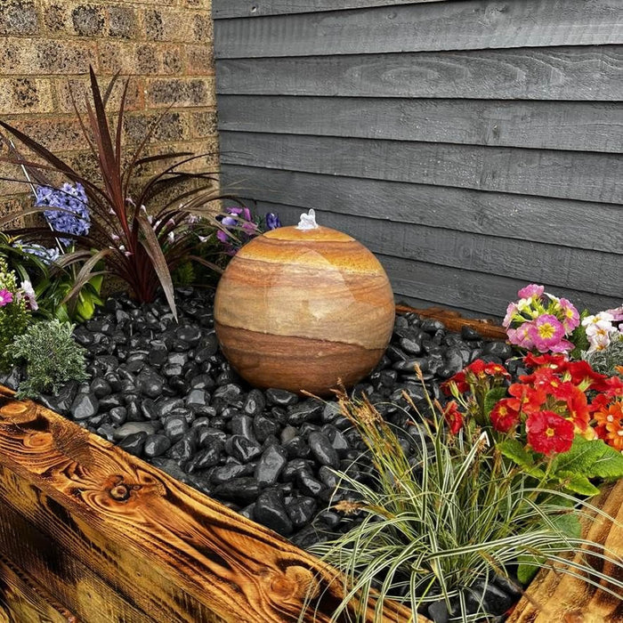 Buy Tranquility Sandstone Sphere Water Feature online UK