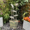 Buy Tranquility Zinc Flower Water Feature online UK