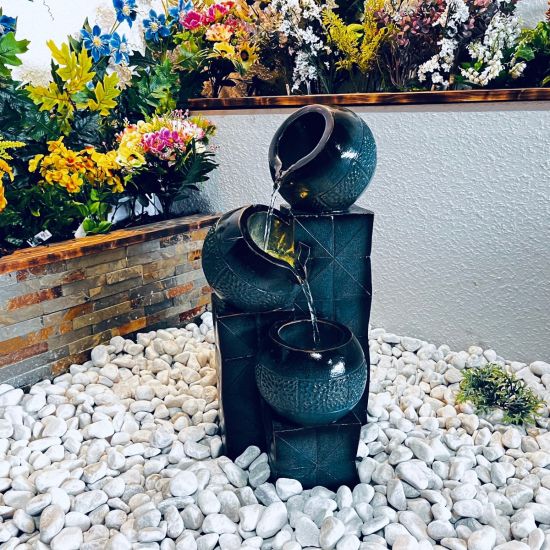 Buy Tranquillity Teal Tranquil Pour Water Feature online UK