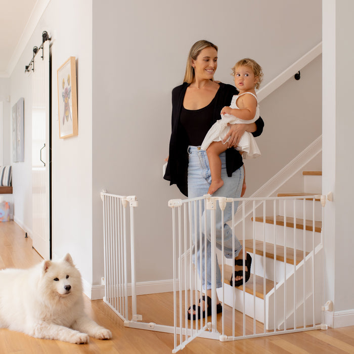 Ultimate Extra Wide Barrier - White - Perma Child Safety