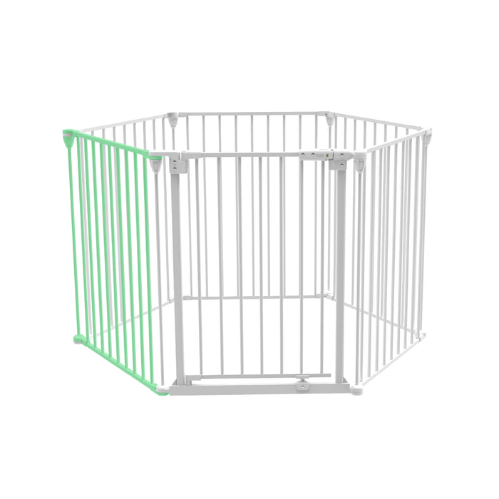 Ultimate 3-in-1 Playpen Barrier - 65cm Panel Extension - White - Perma Child Safety
