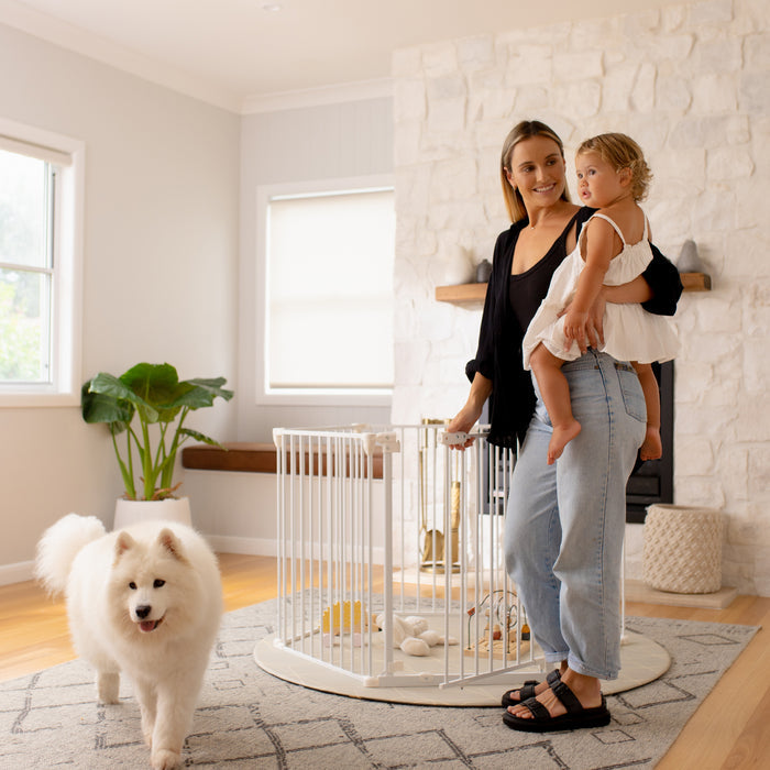 Ultimate 3-in-1 Playpen Barrier - White - Perma Child Safety