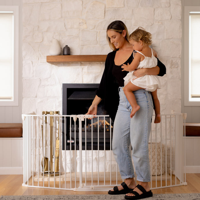 Ultimate 3-in-1 Playpen Barrier - White - Perma Child Safety