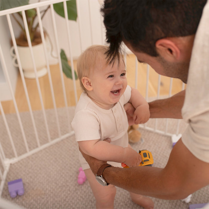 Ultimate 3-in-1 Playpen Barrier - White - Perma Child Safety