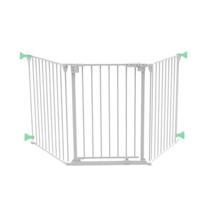 Ultimate 3-in-1 Playpen & Extra Wide Barrier - Wall Mounting Kit - White - Perma Child Safety