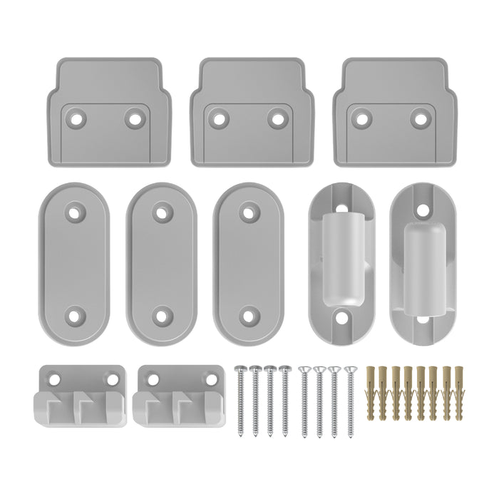 Ultimate Retractable Baby Gate - Wall Mounting Set - Grey - Perma Child Safety