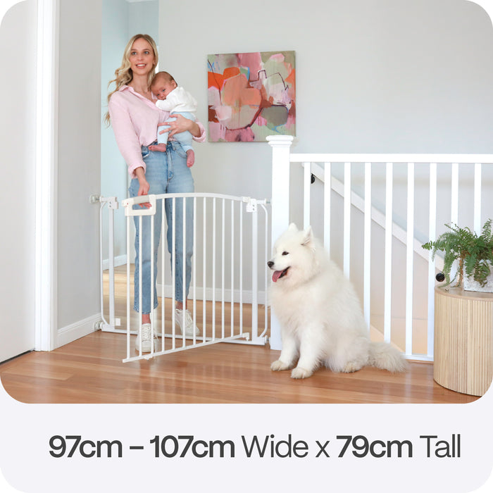 Ultimate Safe Step Baby Gate | Extra Wide | 97-107 cm W
