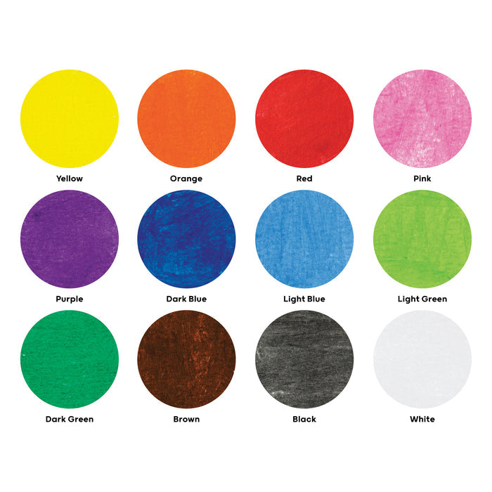 artPOP! Washable Paint Stick Set of 12, Classic Colors, swatches