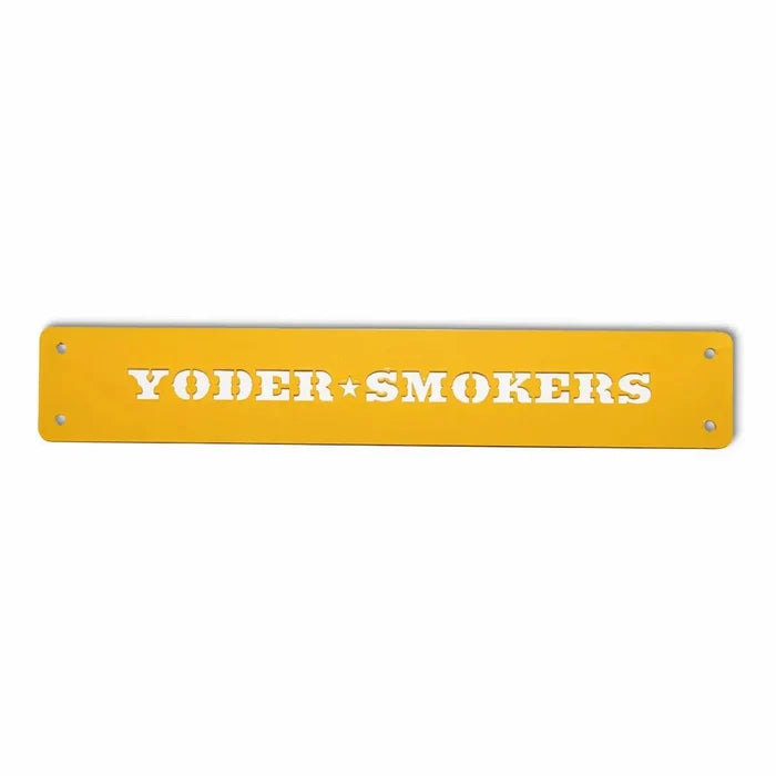 Yoder Smokers Logo Competition Cart Placards Outdoor Grill Replacement Parts Yellow 12033470