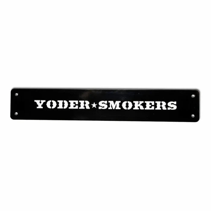 Yoder Smokers Logo Competition Cart Placards Outdoor Grill Replacement Parts Black 12033464