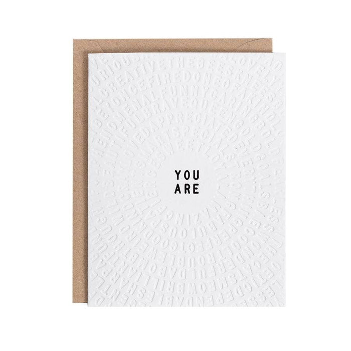 You Are Color-in Greeting Card (3 Pack)