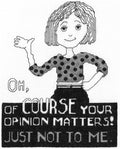 Your Opinion Counted Cross Stitch Leaflet